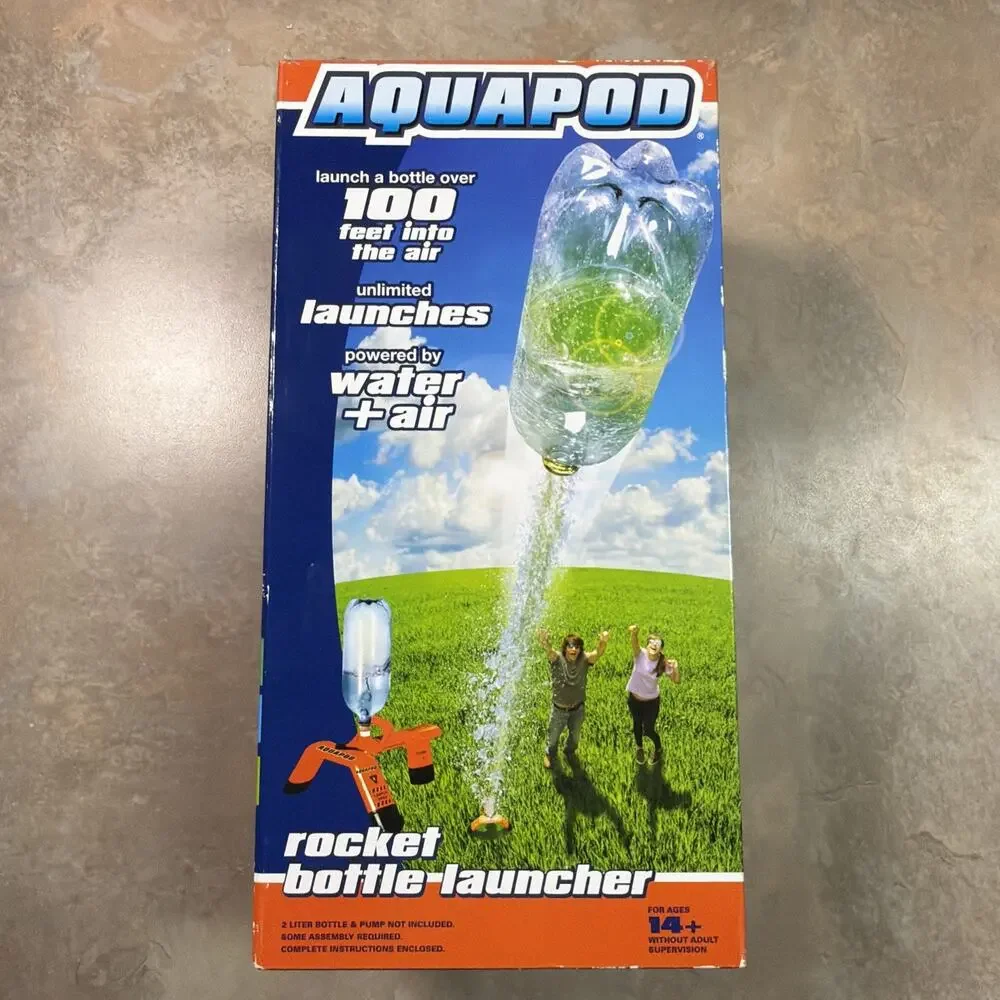 The Original Aquapod Rocket Bottle Launcher Kit - Launches Soda Bottles 100Ft Up